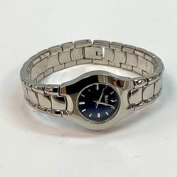 Designer Bulova Silver-Tone Stainless Steel Round Quartz Analog Wristwatch alternative image
