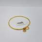 Michael Kors Gold Tone Crystal 2 Charm House & Eye Bracelet w/Tags 5.4g image number 4