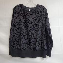 FABLETICS Womens Lola Back At It Floral Long Sleeve Cutout Pullover Top Sz M