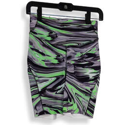 NWT Womens Gray Green Elastic Waist High Rise Pull-On Athletic Shorts Sz 6 alternative image