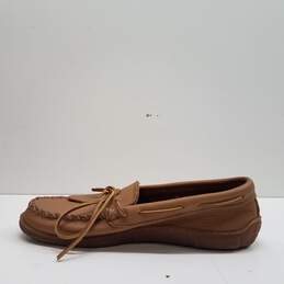 Minnetonka Brown Leather Moccasin Boat Shoes Men's Size 10.5 M alternative image