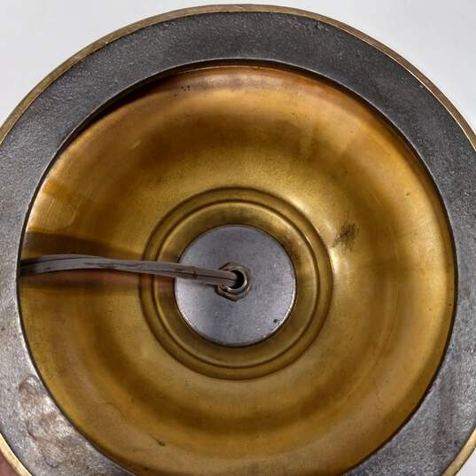 Vintage Brass Tabletop Converted Oil Lamp image number 4