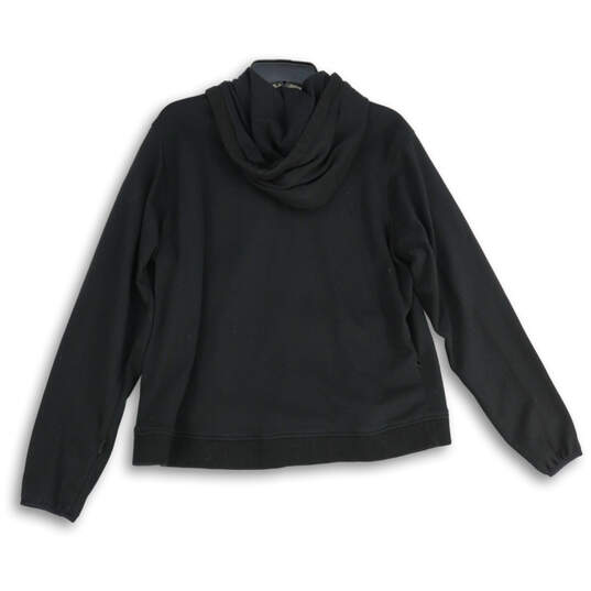 Womens Black Drawstring Long Sleeve Full-Zip Hoodie Size 1W image number 2