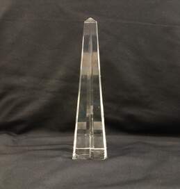 Tiffany & Co. Crystal Obelisk Made in Italy 8.5 In Tall Art Glass alternative image