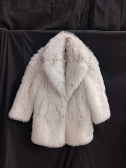Zara Women's Light Beige Faux Fur Coat Size S with Tag