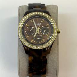 Designer Fossil Stella Gold-Tone Stainless Steel Analog Wristwatch