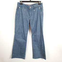 Armani Exchange Women Blue Bootcut Jeans Sz 4 Short