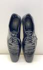 Stacy Adams Mens Derby Black Leather Croc Print Round Toe Lace Up Shoes Size 13 image number 6
