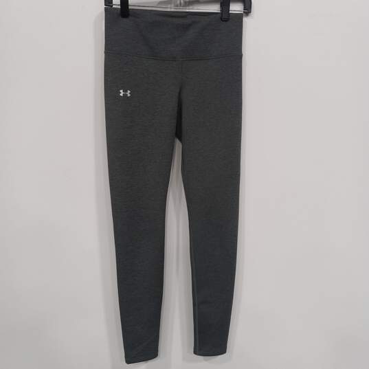 Buy the Under Armour Cold Gear Grey Leggings Women's Size S/P