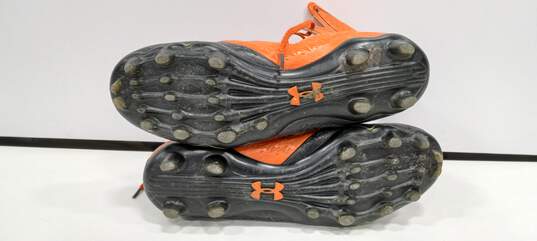 Under Armour Men's Gray and Orange Cleats Size 11 image number 5