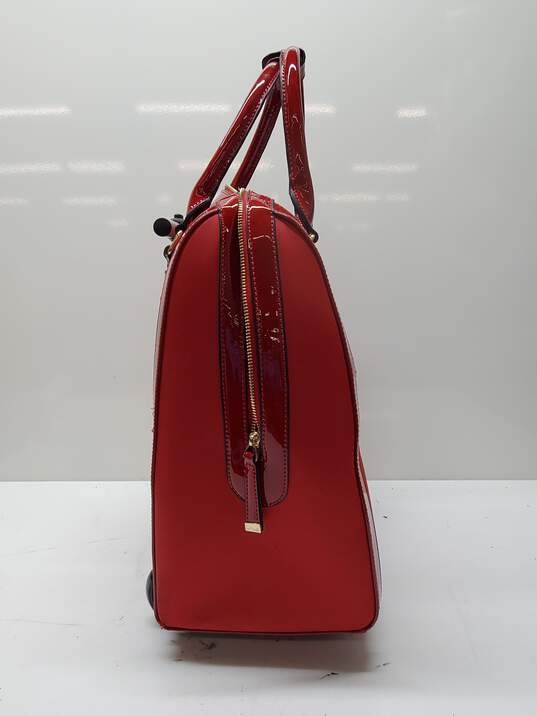Simply Noelle Red Nylon Luggage Bag image number 3