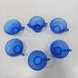 Set of 6 Hazel Atlas Moderntone Cobalt Blue Depression Glass Cups image number 2