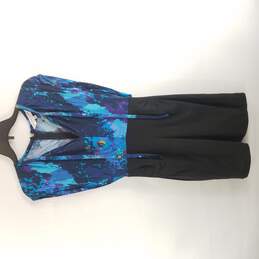 Tina Turk Women Blue And Black Midi Dress Size 0