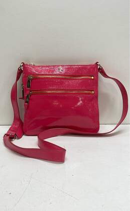 Cole Haan Pink Patent Leather Zip Crossbody Bag