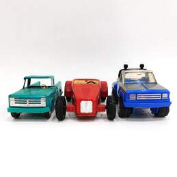 Vntg Nylint Hot Rod Car W/ Tonka & Structo Pick-Up Truck Toys