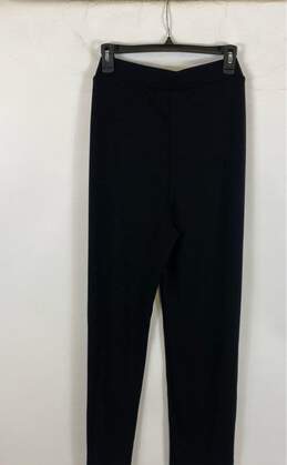 NWT Chico's Womens Black Flat Front Elastic Waist Pull-On Dress Pants Size M alternative image