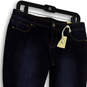 NWT Womens Blue Denim Dark Wash Stretch Pockets Skinny Leg Jeans Size 8 image number 4