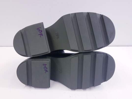 Zara Chunky Lug Ankle Boots Black 8 image number 6