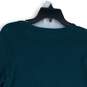 LOFT Outlet Womens Green White Llama Long Sleeve Crew Neck Pullover Sweater Sz M image number 4