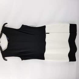 American Living Women Black & White Color Block Dress 12 NWT