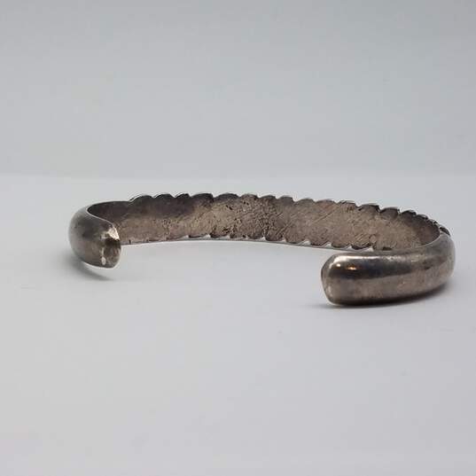 terling Silver Multi Gemstone Sz 6 1/2 & 6 Rings Cuff 5 Inch Bracelet Bundle 3pcs 33.4g image number 8