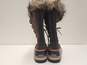 SOREL Joan Of Arctic Brown Rubber Suede Rain Snow Boots Women's Size 7 M image number 7