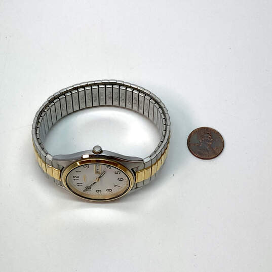 Designer Seiko 240682 Gold & Silver Tone Stainless Steel Analog Wristwatch image number 2