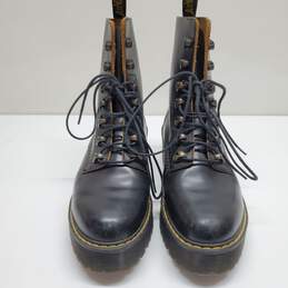 Dr. Martens LEONA Smooth Leather Women's Heeled Boots Black Size8 alternative image
