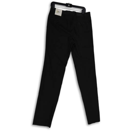 NWT Mens Black Flat Front Straight Leg Regular Fit Dress Pants Size 38/32 image number 2