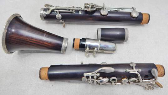 Armstrong Brand 4018 Model Wooden B Flat Clarinet w/ Case and Accessories image number 3