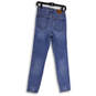 Womens Blue Denim Medium Wash Stretch Pockets Skinny Leg Jeans Size 27 image number 2