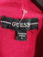 Guess Red Long Sleeve Open Back Sweater Dress Women's Size L image number 5