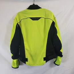 Fly Men Neon Green/ Black Moto Jacket M alternative image
