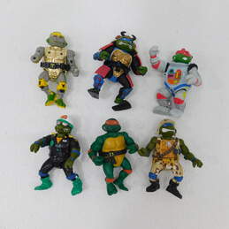 Vintage Teenage Mutant Ninja Turtle TMNT Action Figure Lot of 6