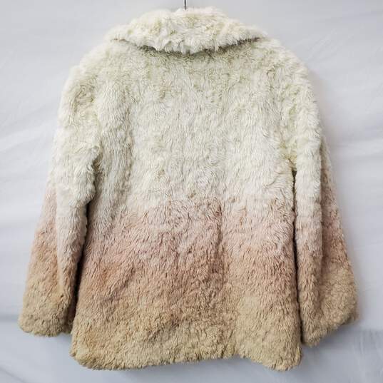 Anthropologie Faux Fur Color Fade Jacket Size XS image number 7