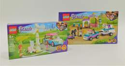LEGO Friends 41441 Horse Training and Trailer and 41443 Olivia's Electric Car