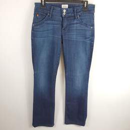 Hudson Women Blue Straight Leg Jeans Sz 29