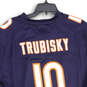 Mens Blue Chicago Bears Mitch Trubisky #10 NFL Football Jersey Size XL image number 4