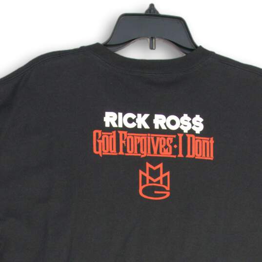 Delta Magnum Weight Mens Black Red Rick Ross GFID Pullover T-Shirt Size XL image number 4