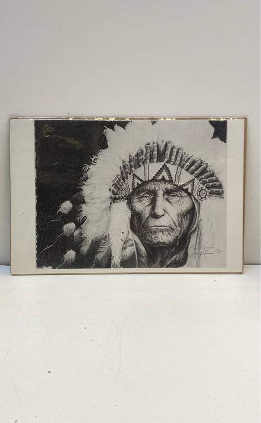 Chief Eagle Friend New In Packaging Print by James Branscum Signed. image number 1