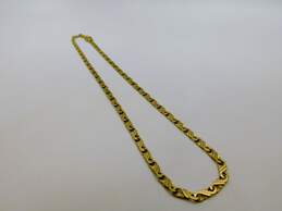 18K Yellow Gold Infinity Link Necklace 28.1g alternative image