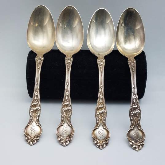 R Wallace & Son Sterling Silver Monogrammed Spoon Bundle 4pcs 63.8g image number 1