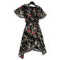 NWT Womens Multicolor Floral Surplice Neck Tie Waist Wrap Dress Size 1X image number 1