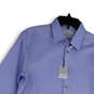 NWT Mens Blue Long Sleeve Regular Fit Collared Button-Up Shirt 15.5 32/33 image number 3