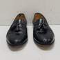 Mezlan Havana Black Leather Tassel Loafers Men's Size 10 image number 5