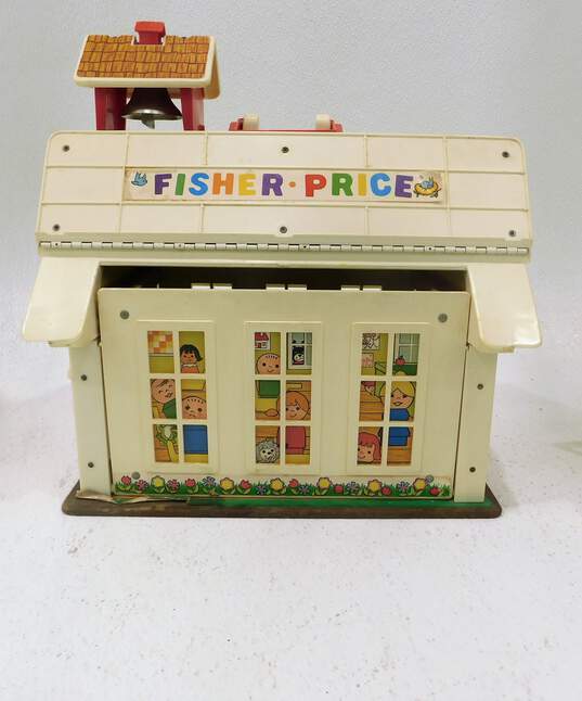 Vintage Fisher Price Play Family School W/ Little People Figures & Furniture Magnets image number 6