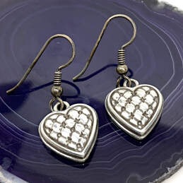 Designer Brighton Silver-Tone Enchanted Hearts Dangle Earrings w/ Box alternative image