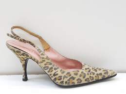 Dolce and Gabbana Women's Animal Print Slingback Pumps Size 38 (Authenticated)