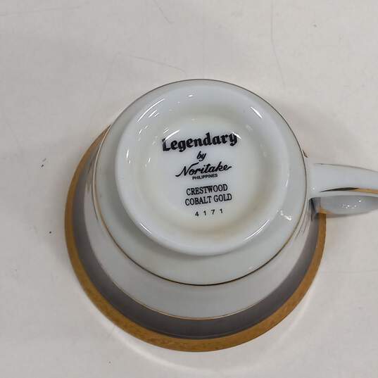 5 Pc. Set of Noritake 'Legendary' Cups/Saucers image number 3