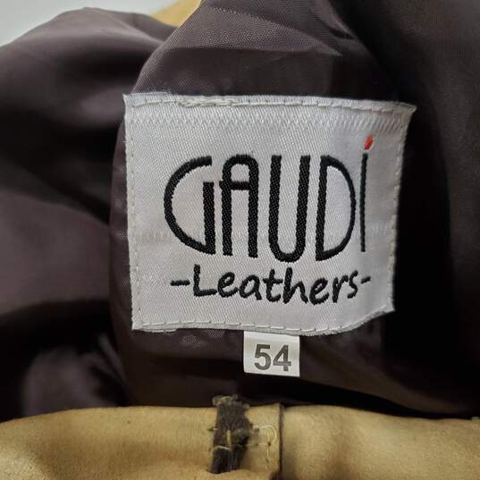 Gaudi Leather Vintage Brown Suede Lederhosen Size 54 image number 3